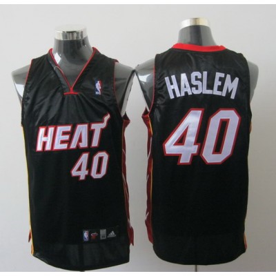 Miami Heat #40 Udonis Haslem Black Stitched NBA Jersey Men's